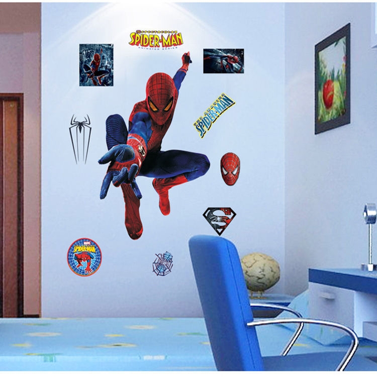 Spiderman Huge Wall Sticker Decoration Wall Art - Well And Truly Stuck ...