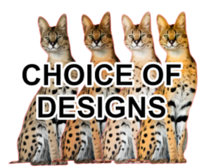 African Serval Cat Leptailurus Self Adhesive Vinyl Sticker