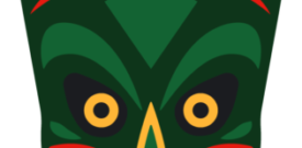 African Tribal Mask Self Adhesive Vinyl Wall Stickers