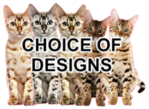 Bengal Tabby Cat Self Adhesive Vinyl Sticker