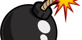 Bomb Explosion Self Adhesive Vinyl Sticker