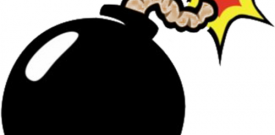 Bomb Explosion Self Adhesive Vinyl Sticker