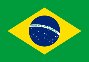 Brazil Brazilian Flag Self Adhesive Sticker