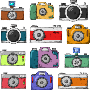 Camera Photography Photograph Photo Pictures Self Adhesive Wall Vinyl Sticker