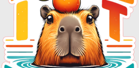 Capybara Funny Chillin Respect The Capybara Sticker