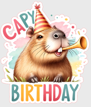 Capybara Funny Chillin Respect The Capybara Sticker