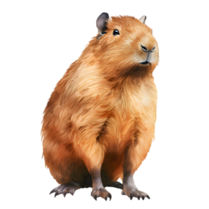 Capybara Rodent Greater Capybara Self Adhesive Sticker