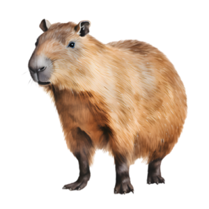 Capybara Rodent Greater Capybara Self Adhesive Sticker