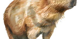 Capybara Rodent Greater Capybara Self Adhesive Sticker