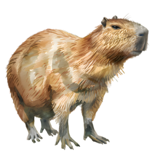 Capybara Rodent Greater Capybara Self Adhesive Sticker