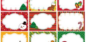 Christmas Present Label Stickers