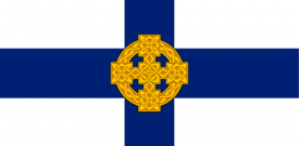 Church in Wales Flag Sticker Self Adhesive