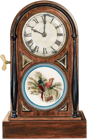 Clock Antique Old Classic Furniture Self Adhesive Vinyl Sticker