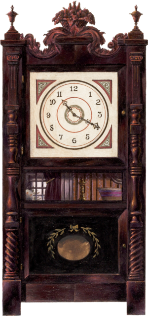 Clock Antique Old Classic Furniture Self Adhesive Vinyl Sticker
