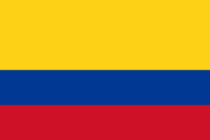 Colombia Flag Self Adhesive Sticker