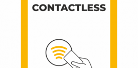 Contactless Payment Sign Self Adhesive Vinyl Sticker