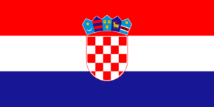 Croatia Flag Self Adhesive Sticker