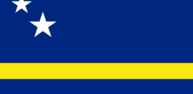 Curaçao Flag Self Adhesive Sticker