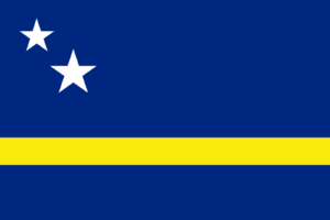 Curaçao Flag Self Adhesive Sticker