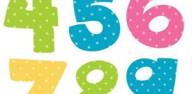 Cute Number Wall Stickers - 5 sizes available