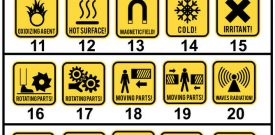 Danger Warning Caution Sign Self Adhesive Sticker