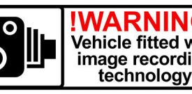 Dashcam Recording Car Sticker Self Adhesive Vinyl