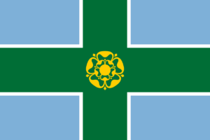Derbyshire Flag Self Adhesive Sticker