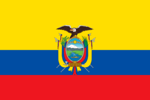 Ecuador Flag Self Adhesive Sticker