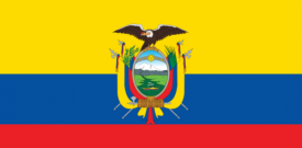 Ecuador Flag Sticker Self Adhesive