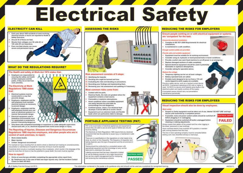 Electrical Workplace Safety Warning Sticker Self Adhesive Vinyl