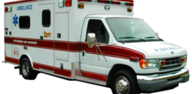 Emergency Serviced Ambulance Self Adhesive Vinyl Sticker