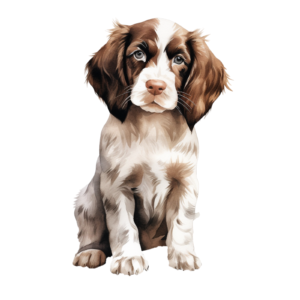 English Springer Spaniel Puppy Fur Baby Self Adhesive Sticker