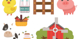 Farm Animals Farmyard  Childrens Nursery Wall Stickers