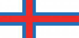 Faroe Islands Flag Sticker Self Adhesive