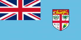 Fiji Flag Sticker Self Adhesive