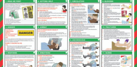 First Aid Workplace Safety Warning Sticker Self Adhesive Vinyl