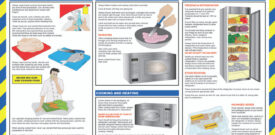 Food Preparation Workplace Safety Warning Sticker Self Adhesive Vinyl