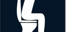 Funny Warning Sign Danger Downloading Toilet Poo Sticker Self Adhesive