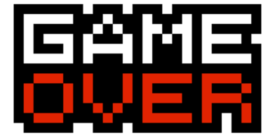Game Over Video Game Gaming Self Adhesive Vinyl Sticker