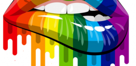 Gay pride LGBT Lips Sticker