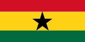 Ghana Flag Self Adhesive Sticker