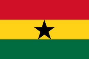 Ghana Flag Self Adhesive Sticker
