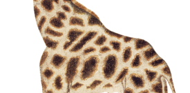 Giraffe Self Adhesive Vinyl Sticker