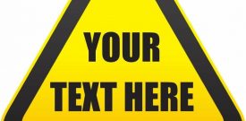 Hazard Warning Safety Sign Notice Self Adhesive Vinyl