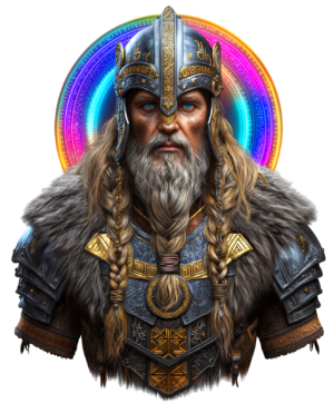 Heimdall Norse God Viking Mythology Warrior Self Adhesive Warning Sticker