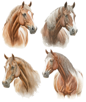 Horse Self Adhesive Sticker
