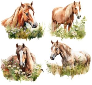 Horses Horse Equestrian Self Adhesive Wall Sticker