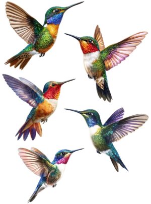 Hummingbird Bird Self Adhesive Wall Sticker