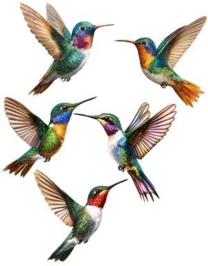 Hummingbird Bird Self Adhesive Wall Sticker