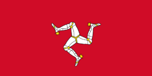 Isle of Man Flag Self Adhesive Sticker